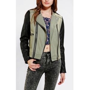 Members Only Vegan Leather Moto Jacket
